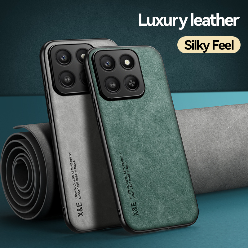 Magnetic Case Smart - Luxury Leather Case for Honor 400