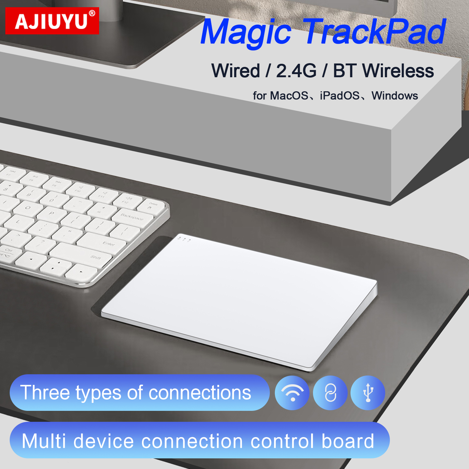 Windows Tablet Accessories - Wireless Trackpad Touchpad for iPad Mac