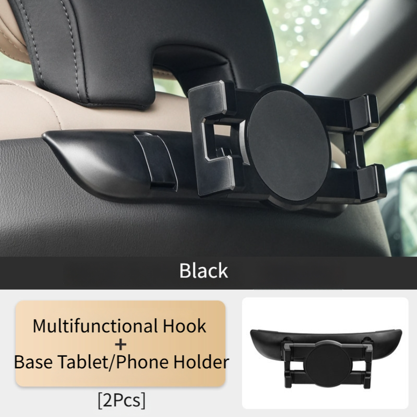 Tablet Car Mount - 1x Black Car Rear Seat Tablet