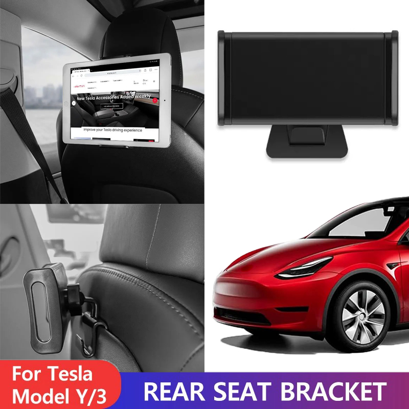 Tesla Tablet Accessories - Back Seat Holder with Hook for