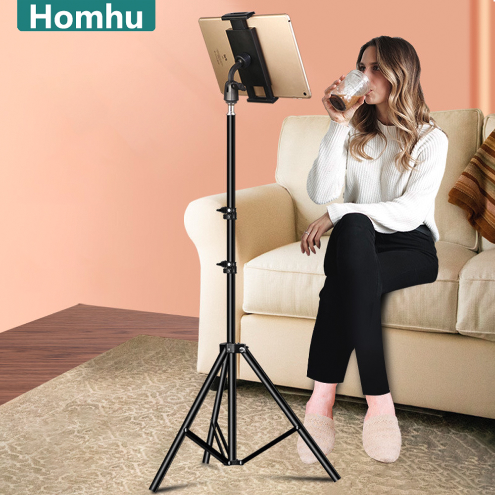 Tablet Reading Accessories - Adjustable Tripod Floor Tablet Stand Holder