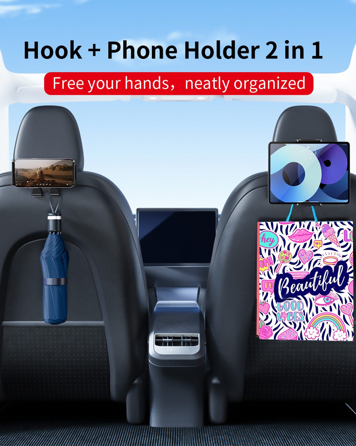Hipacool Car Rear Seat Mount f - Tesla Tablet Accessories 리뷰 및 가격