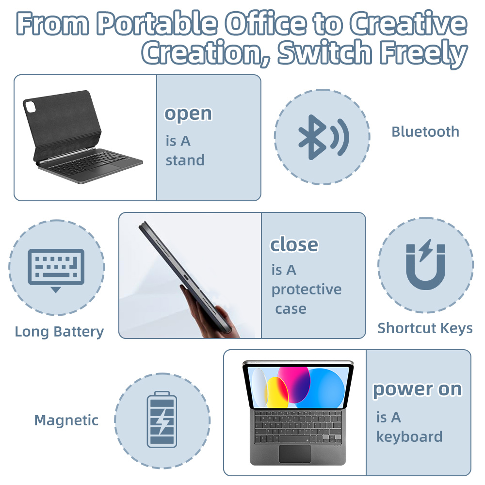 2026 Magic Keyboard with Bluet - Magnetic Case Smart 리뷰 및 가격