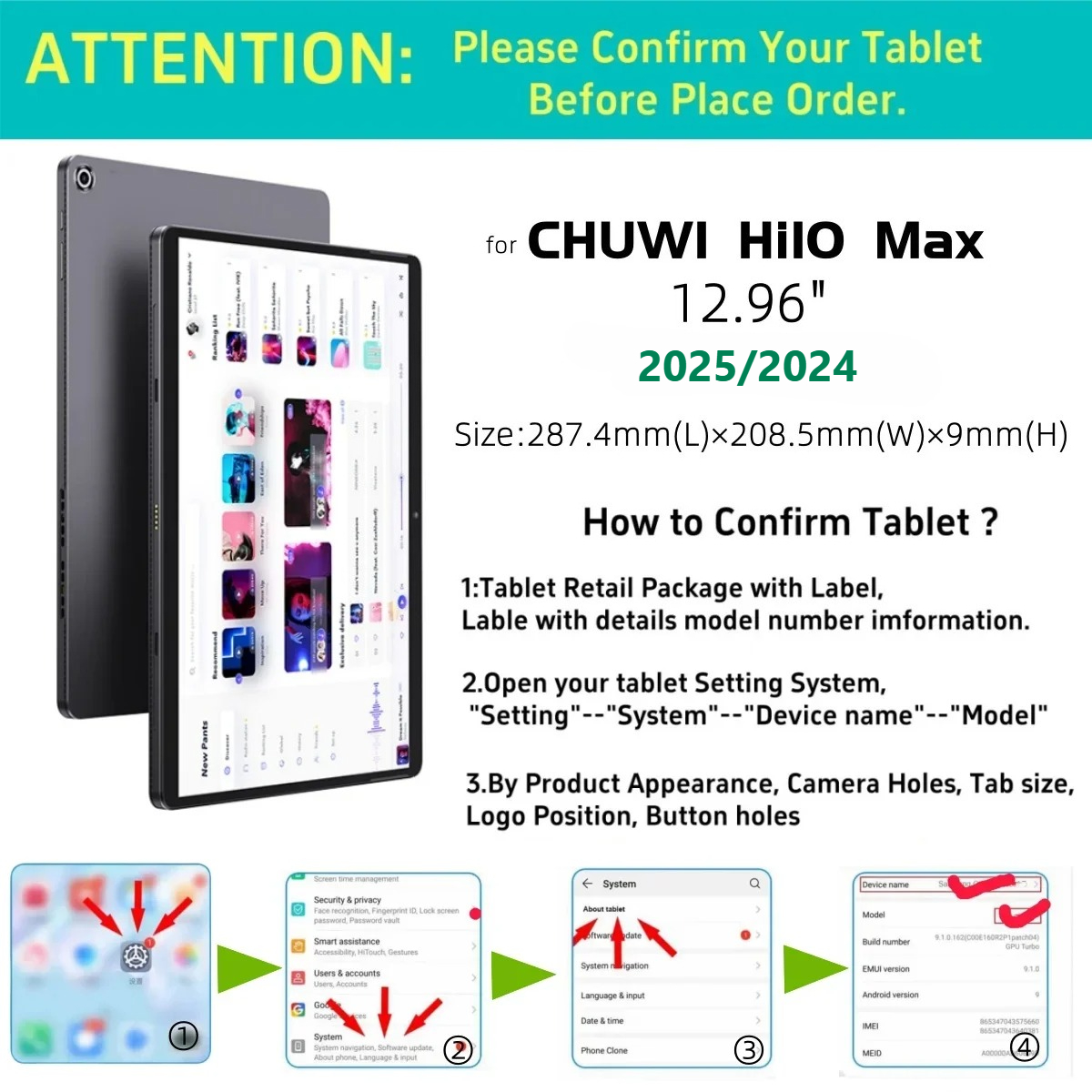 Flip Cover for Chuwi Hi10 Max  - Chuwi Tablet Accessories 리뷰 및 가격