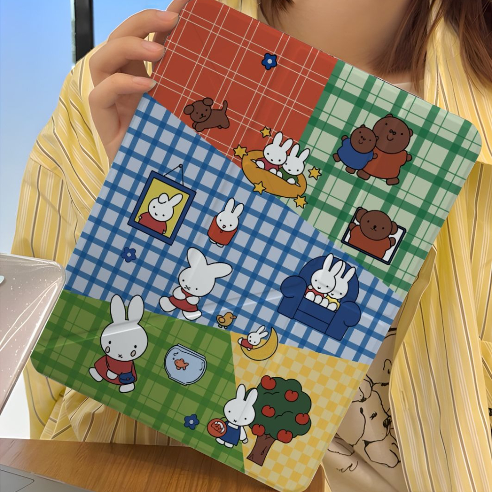 Kawaii Miffy Rabbit Tablet Cas - Fire Tablet Accessories 리뷰 및 가격