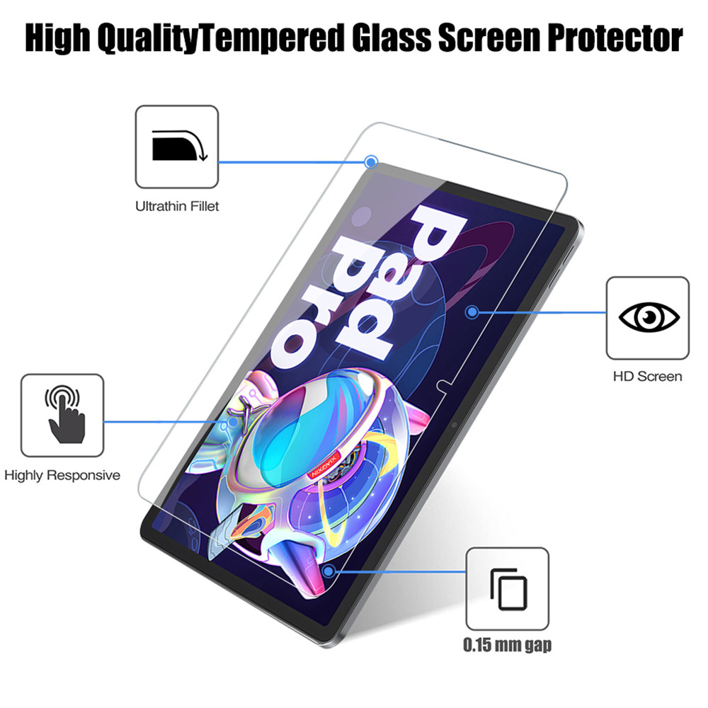 2PCS Tempered Glass Screen Pro - Lenovo Tablet P12 Accessories 리뷰 및 가격