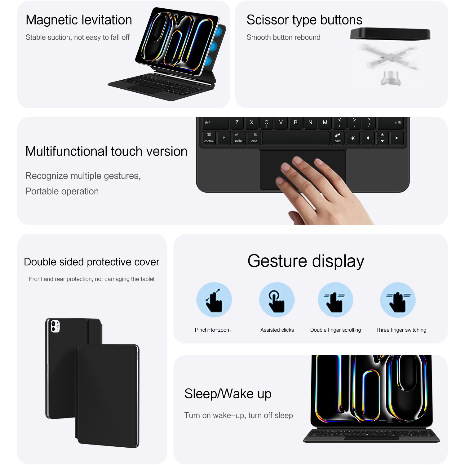 AJIUYU Magnetic Magic Keyboard - Magnetic Case Smart 리뷰 및 가격