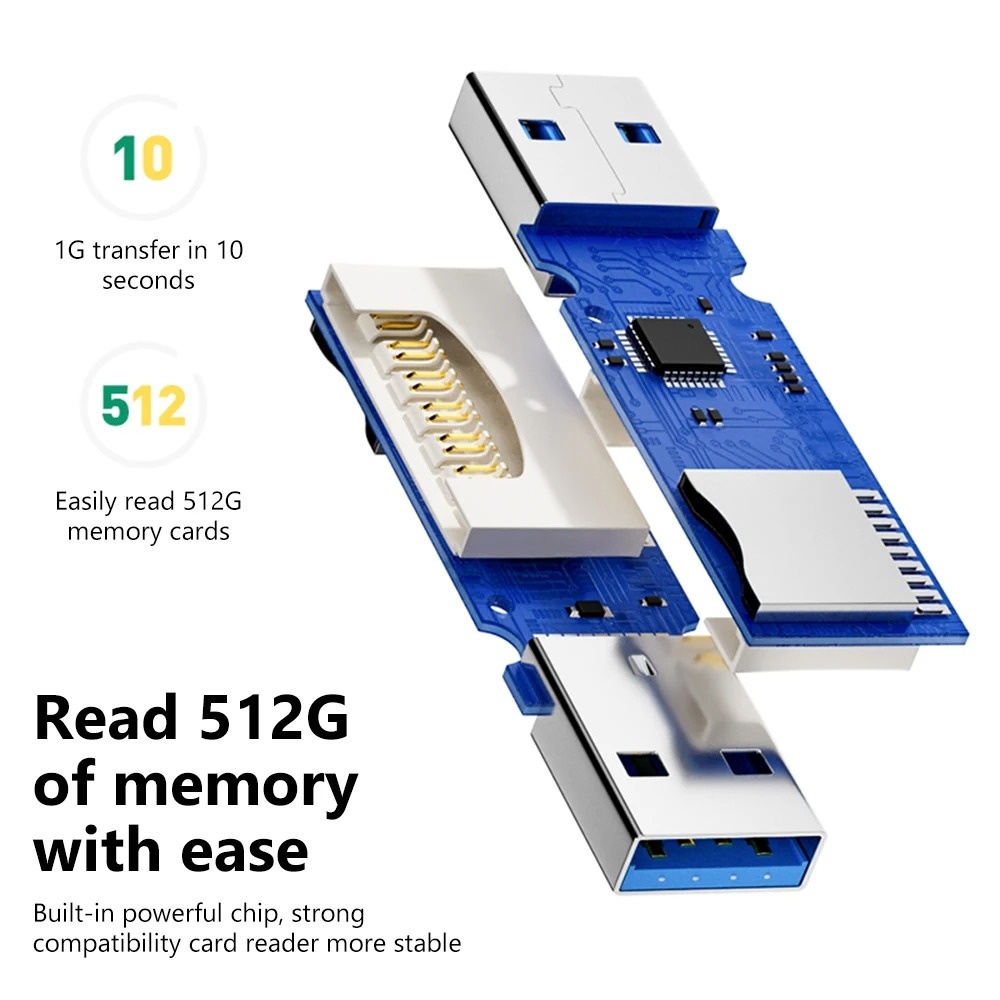 2 in 1 USB 3.0 Card Reader Hig - Tablet Accessories For Reading 리뷰 및 가격