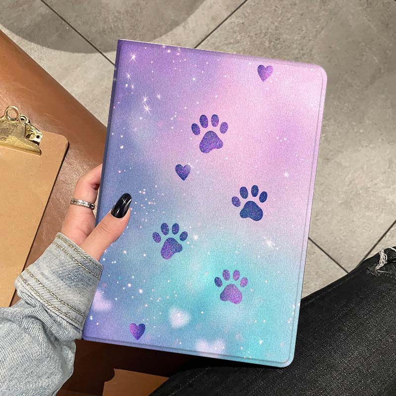 Cartoon Glitter Paw Prints Sof - Lenovo Tablet P12 Accessories 리뷰 및 가격