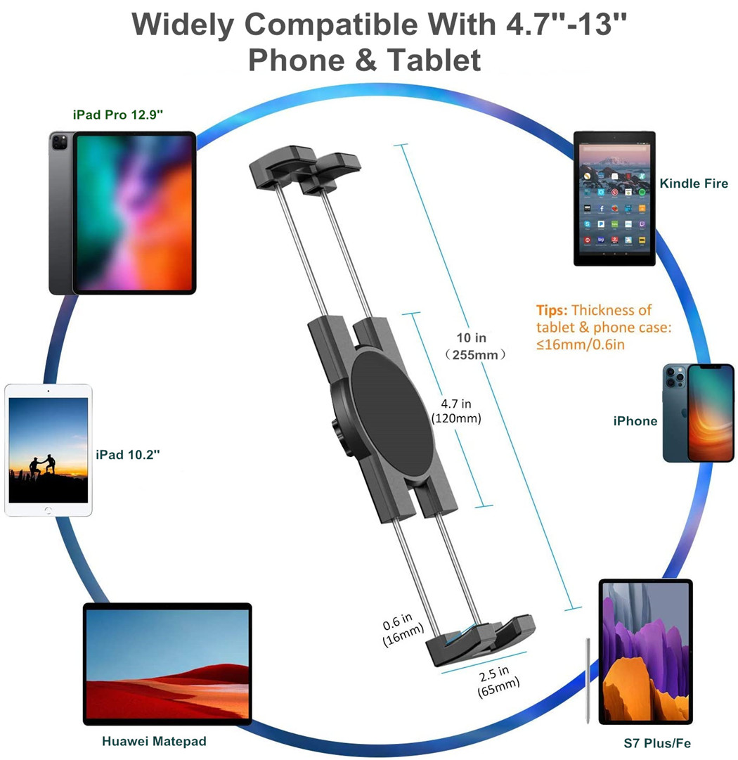 13'' Car Headrest Tablet Mount - Tablet Reading Accessories 리뷰 및 가격